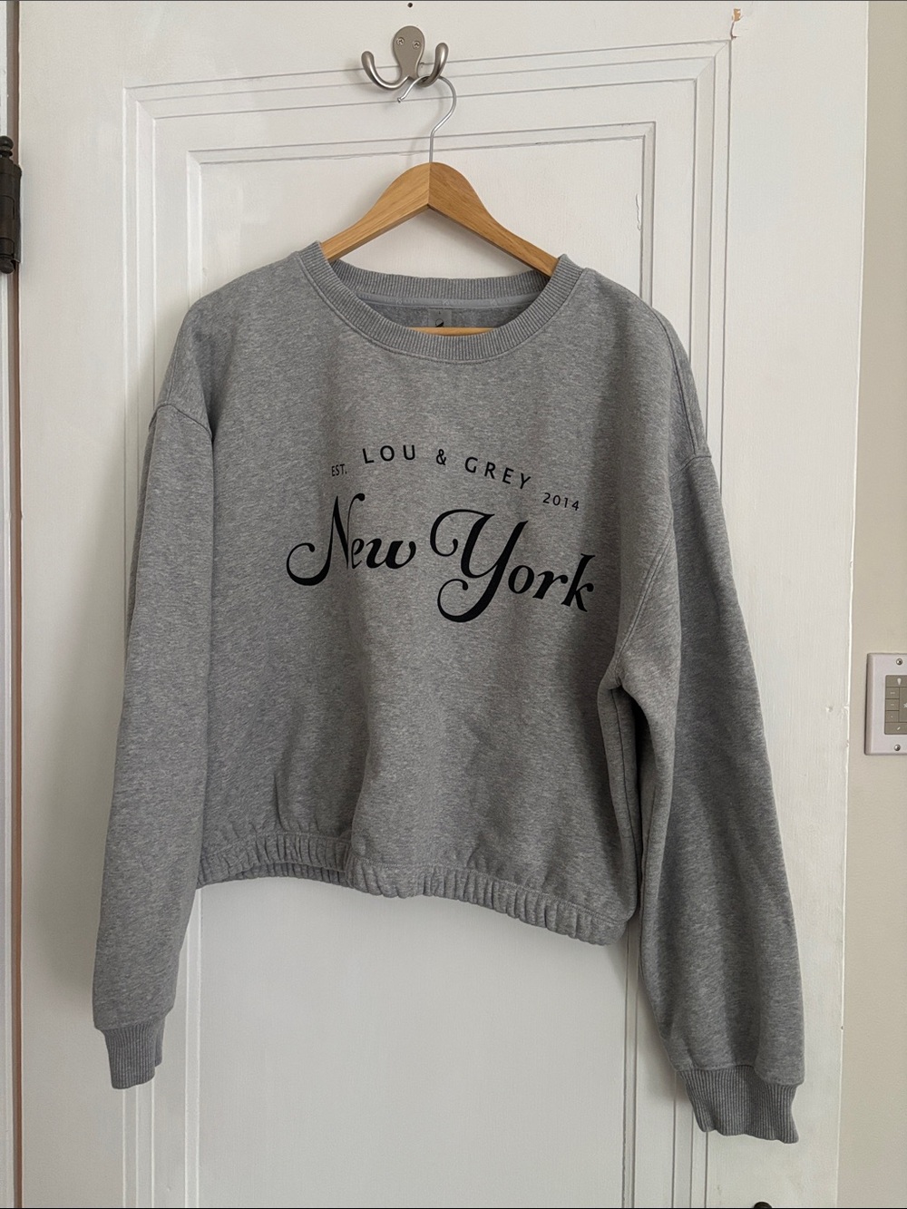 Lou & Grey Gray New York Crewneck Sweatshirt